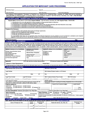Merchant Card Processing Application