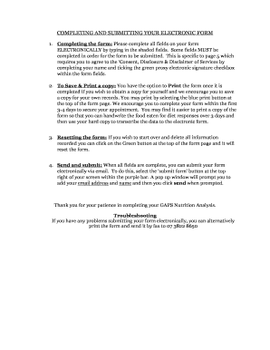 Fillable Online COMPLETING AND SUBMITTING YOUR ELECTRONIC FORM Fax ...