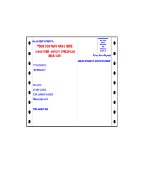 Invoice Payment Stub