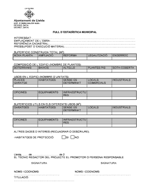 Municipal Construction Work Declaration Form