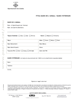 Pet Identification Form