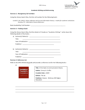Library Research Exercise