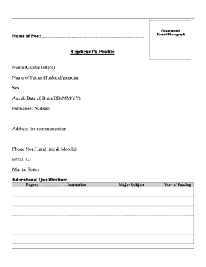 Job Application Form
