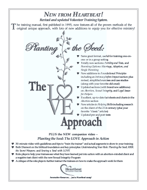 Volunteer Training System Order Form