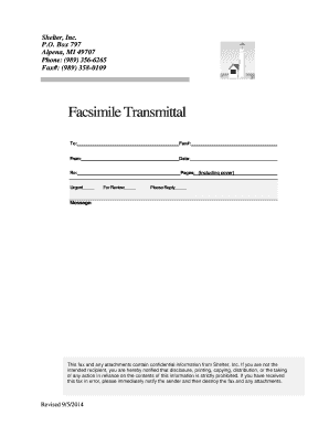 Facsimile Transmittal Form