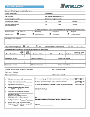 Merchant Services Application