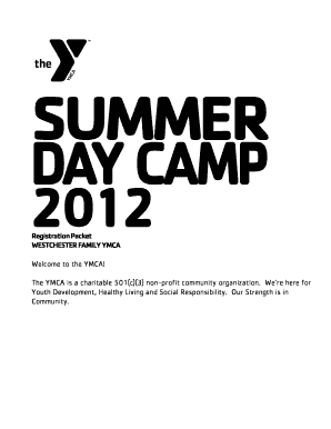 Westchester Family YMCA Child Registration Packet