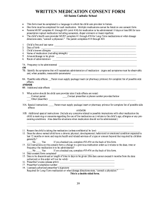 Medication Consent Form