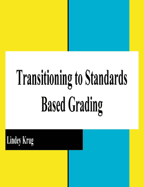 Standards Based Grading Form