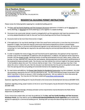 Residential Building Permit Application