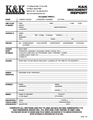 Incident Report Form