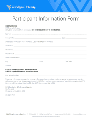 Participant Information Form