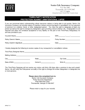 Third-Party Notification Form