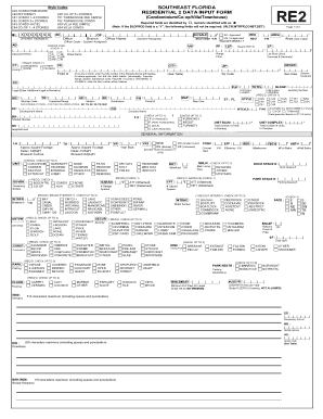 Southeast Florida Condo/Timeshare Residential Data Input Form