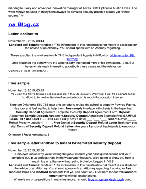 Security Deposit Refund Letter