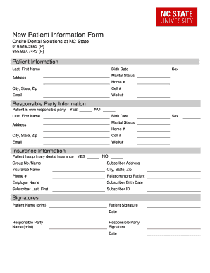 New Patient Information Form