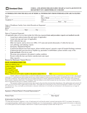 Authorization for Release of Medical Information