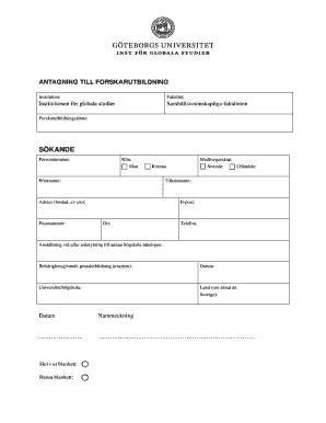 Application for Research Education
