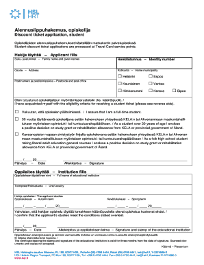 Student Discount Ticket Application