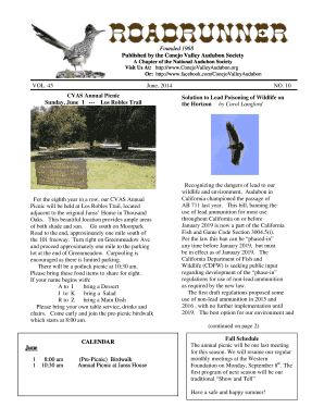 National Audubon Society Membership Application