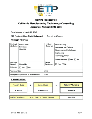 Weingart PROJECT PROFILE Contract Priority Rate Attributes: Retrainee SB 100 Industry Sector(s): Manufacturing Aerospace and Defense Biotechnology/Life Sciences Engineering Technology/Other Priority Industry: Counties Served: Statewide