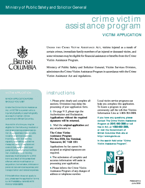 Crime Victim Assistance Application