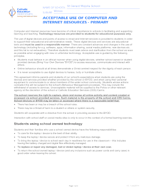 Acceptable Use of Computer and Internet Policy
