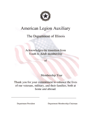 American Legion Auxiliary Youth to Adult Membership Transition