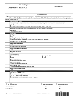 LifeGift Brain Death Plan