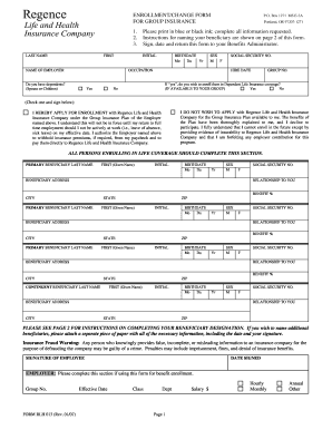 Group Insurance Enrollment Form