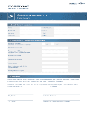 Führerscheinkontrolle