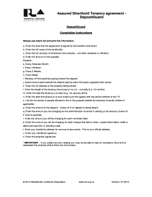 Assured Shorthold Tenancy Agreement