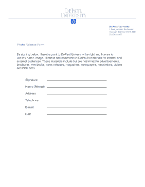 Photo Release Form
