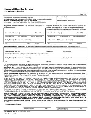 Coverdell Education Savings Account Application