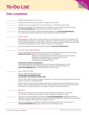 ANCC Informatics Nursing Certification Application