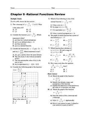 Fillable Online Rational Functions Review - BigEngine Fax Email Print ...