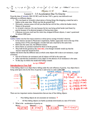 Physics 11 Homework Assignment
