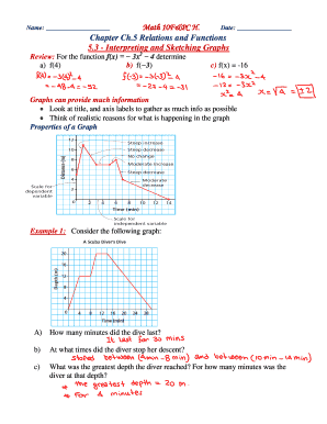 Math 10F&PC Chapter 5 Worksheet