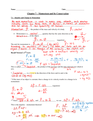 Physics Momentum Worksheet