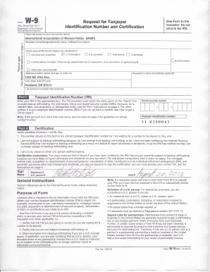 W-9 Form