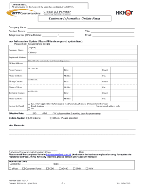 customer information update form template ohye mcpgroup co updated contact information form template