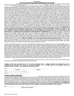 Participant Waiver and Release Form