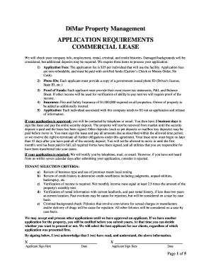 Commercial Lease Application