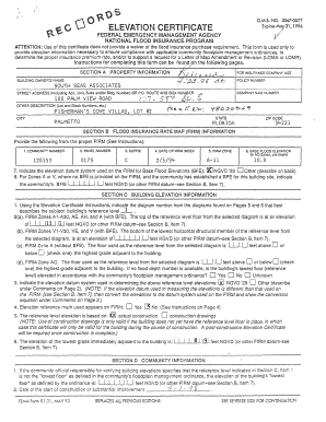 FEMA Elevation Certificate