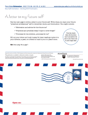 Letter to My Future Professional Self