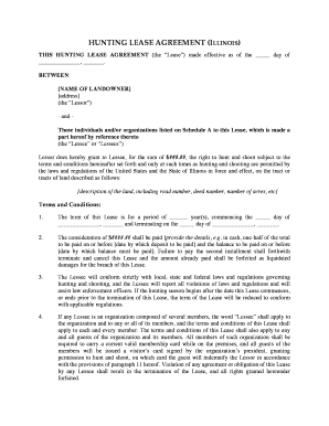 Hunting Lease Agreement