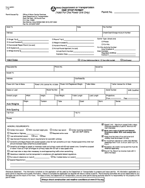 Iowa Oversize Load Permit