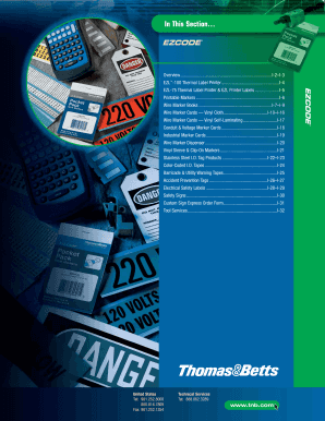 Wire Marker Cards Vinyl Cloth - Farnell