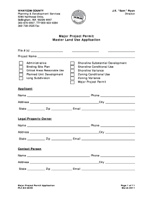 Major Project bPermitb Final Application - Whatcom County
