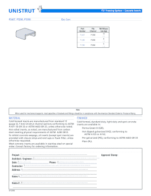 Concrete Inserts Framing System